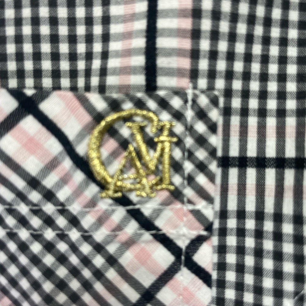 Cavi Mens Sz 4XL Black/White/Pink Button Up Dress Shirt‎ (H17) NW/OTs - Picture 4 of 8